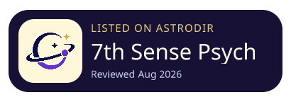 7th Sense Psychics is listed on AstroDir
