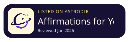 Affirmations for You is listed on AstroDir