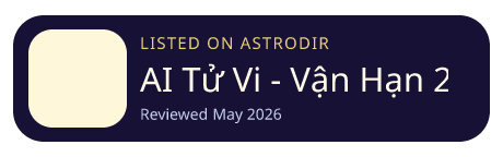 AI Tử Vi - Vận Hạn 2026 is listed on AstroDir