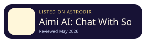 Aimi AI: Chat With Soulful AI is listed on AstroDir