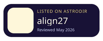 align27 is listed on AstroDir
