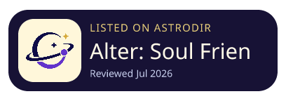 Alter: Soul Friend is listed on AstroDir