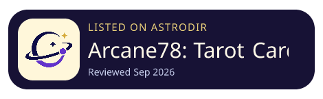 Arcane78: Tarot Card Reading is listed on AstroDir