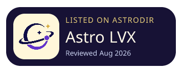 Astro LVX is listed on AstroDir