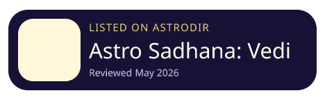 Astro Sadhana: Vedic Astrology is listed on AstroDir