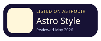 Astro Style is listed on AstroDir