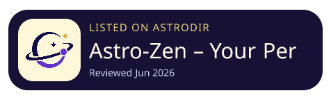 Astro-Zen – Your Personal AI Astrology Guide is listed on AstroDir