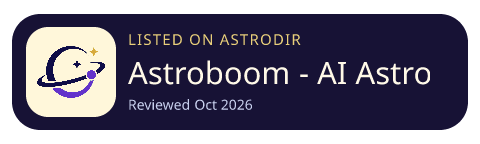 Astroboom - AI Astrology App is listed on AstroDir