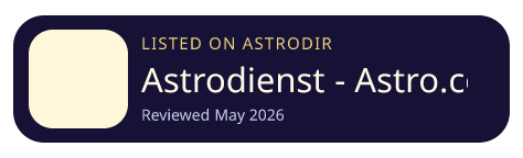 Astrodienst - Astro.com is listed on AstroDir