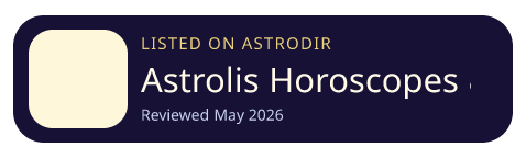 Astrolis Horoscopes & Tarot is listed on AstroDir