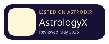 AstrologyX is listed on AstroDir