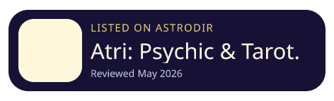 Atri: Psychic & Tarot Reading is listed on AstroDir