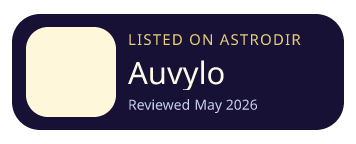 Auvylo is listed on AstroDir