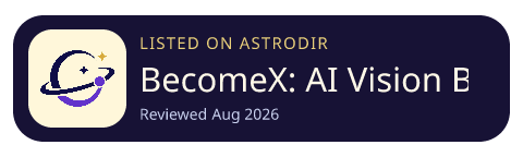 BecomeX: AI Vision Board is listed on AstroDir