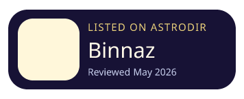 Binnaz is listed on AstroDir