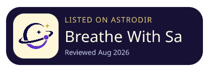 Breathe With Sandy is listed on AstroDir
