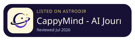 CappyMind - AI Journal is listed on AstroDir