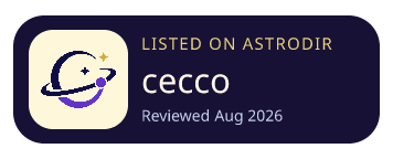 cecco is listed on AstroDir