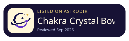 Chakra Crystal Bowls 已收录在 AstroDir
