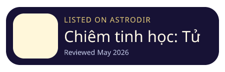 Chiêm tinh học: Tử vi & Tarot is listed on AstroDir