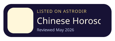 Chinese Horoscope is listed on AstroDir