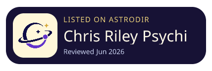 Chris Riley Psychic is listed on AstroDir