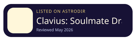 Clavius: Soulmate Drawing is listed on AstroDir
