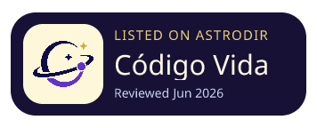 Código Vida is listed on AstroDir