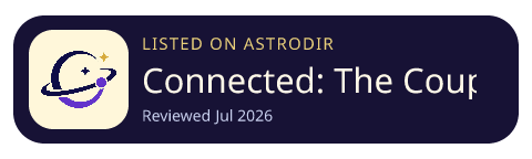 Connected: The Couples App is listed on AstroDir