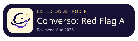 Converso: Red Flag Analyzer is listed on AstroDir
