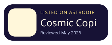 Cosmic Copilot is listed on AstroDir