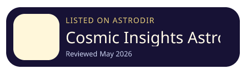 Cosmic Insights Astrology is listed on AstroDir