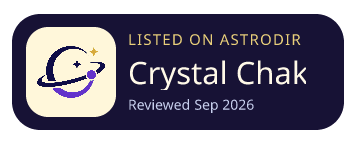 Crystal Chakra is listed on AstroDir