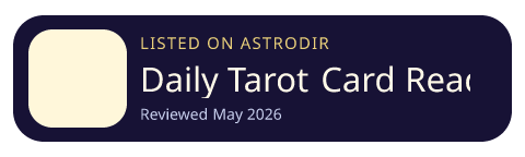 Daily Tarot Card Reading Aura is listed on AstroDir