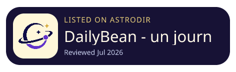 DailyBean - un journal intime is listed on AstroDir