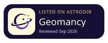 Geomancy is listed on AstroDir