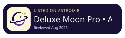 Deluxe Moon Pro • App & Widget is listed on AstroDir
