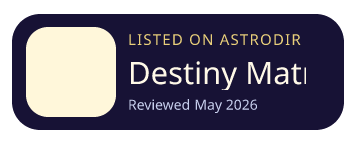 Destiny Matrix is listed on AstroDir