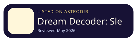 Dream Decoder: Sleep Journal is listed on AstroDir