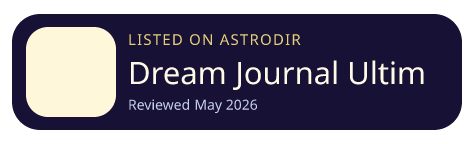 Dream Journal Ultimate is listed on AstroDir