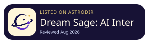 Dream Sage: AI Interpretation is listed on AstroDir