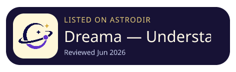 Dreama — Understand your dreams. Unlock yourself. is listed on AstroDir