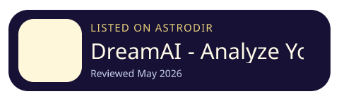 DreamAI - Analyze Your Dreams is listed on AstroDir