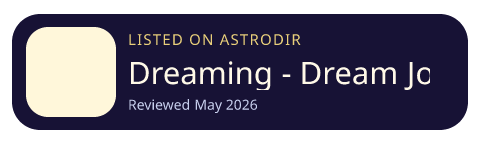 Dreaming - Dream Journal is listed on AstroDir