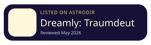 Dreamly: Traumdeutung KI is listed on AstroDir