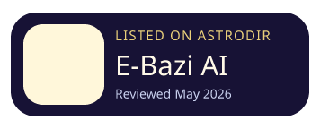 E-Bazi AI is listed on AstroDir