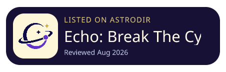 Echo: Break The Cycle is listed on AstroDir