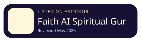 Faith AI Spiritual Guru is listed on AstroDir