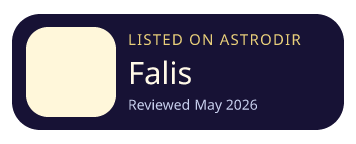 Falis is listed on AstroDir