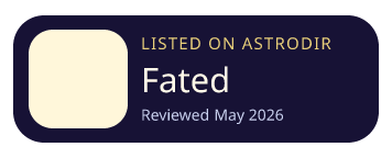 Fated is listed on AstroDir